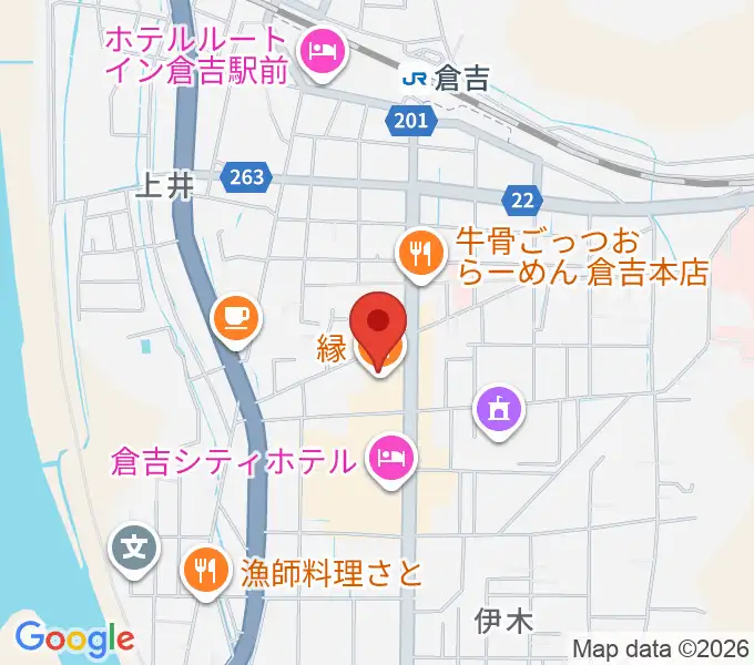 ゲオ倉吉店の地図