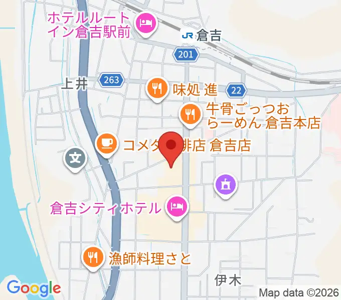 ゲオ倉吉店の地図