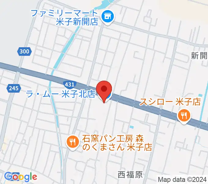 ゲオ米子西福原店の地図