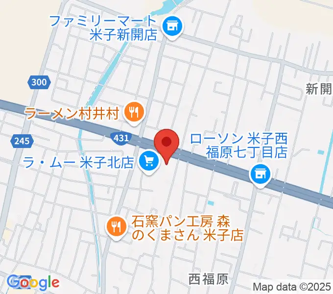 ゲオ米子西福原店の地図