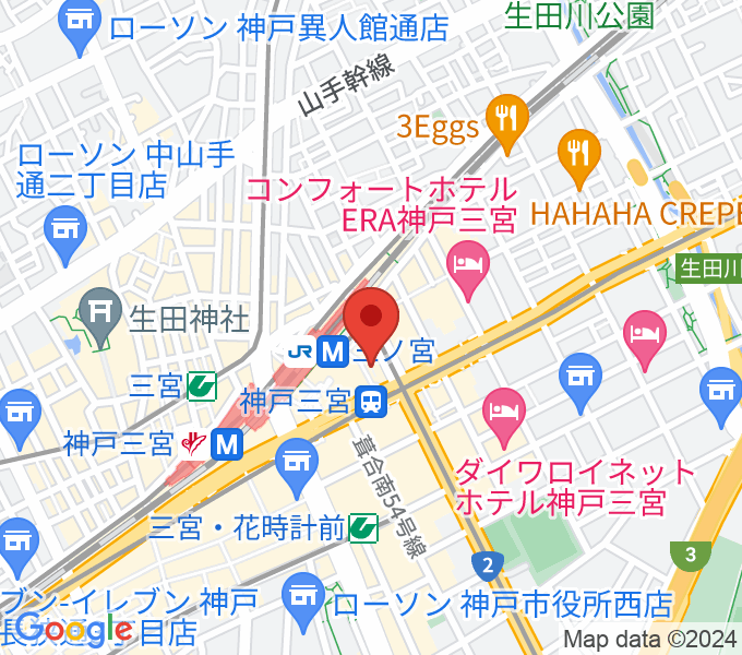 タワーレコード神戸店の場所
