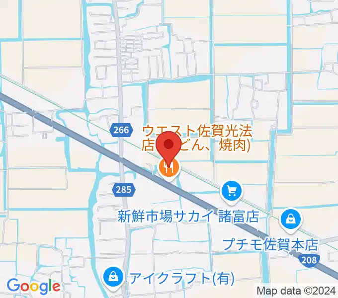 ゲオ佐賀北川副店の地図