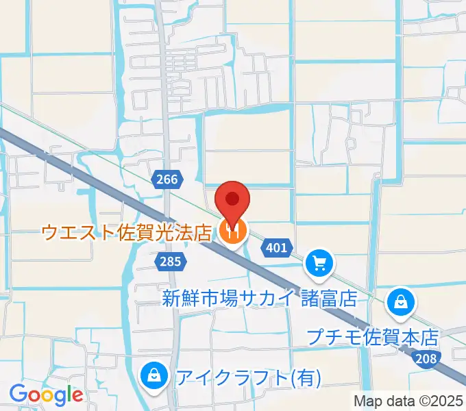 ゲオ佐賀北川副店の地図