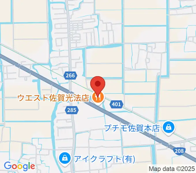 ゲオ佐賀北川副店の地図