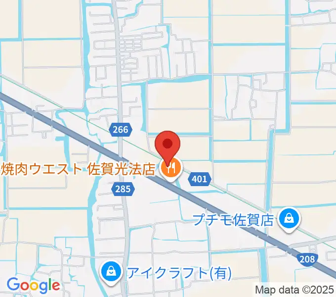 ゲオ佐賀北川副店の地図
