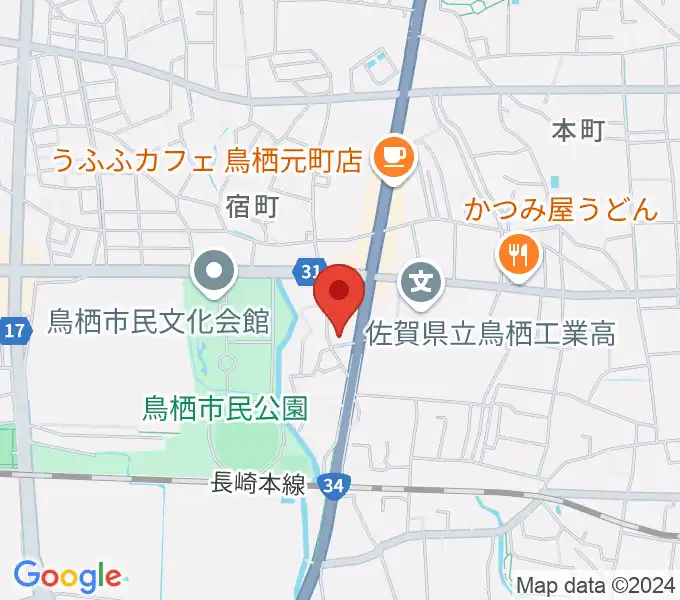 ゲオ鳥栖店の地図