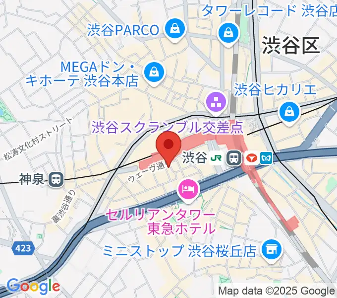 渋谷nostyleの地図
