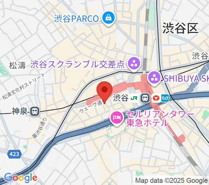 渋谷nostyleの地図