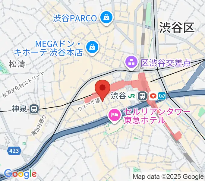 渋谷nostyleの地図