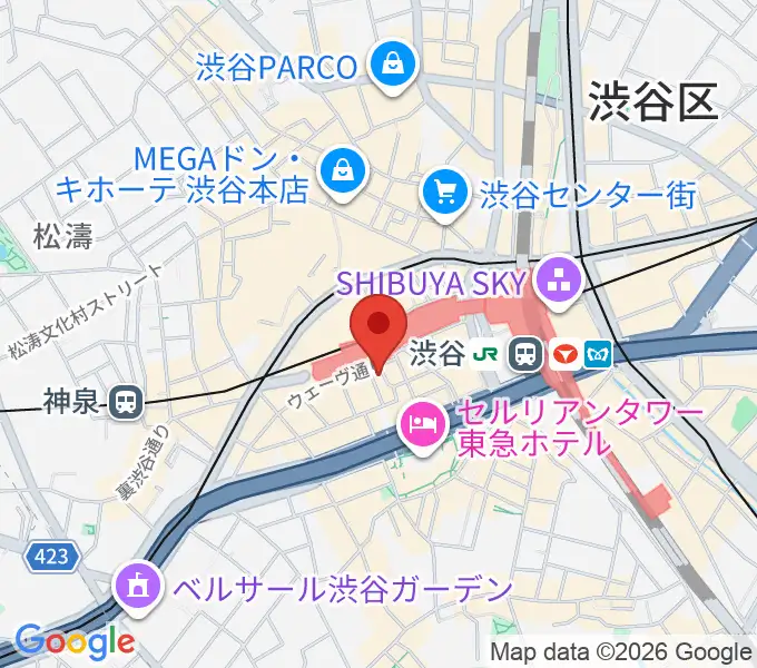 渋谷nostyleの地図