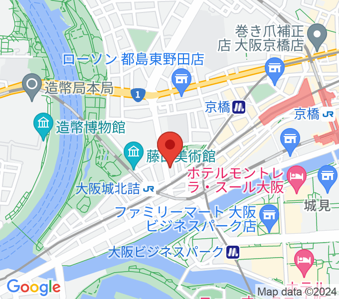 大阪京橋ライブハウスARCの場所