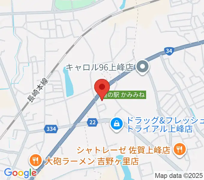 ゲオ佐賀上峰店の地図