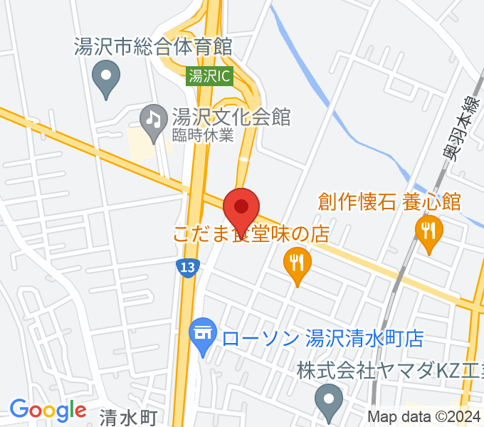 TSUTAYA湯沢店の場所