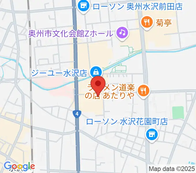 TSUTAYA 水沢店の地図