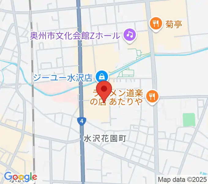 TSUTAYA 水沢店の地図