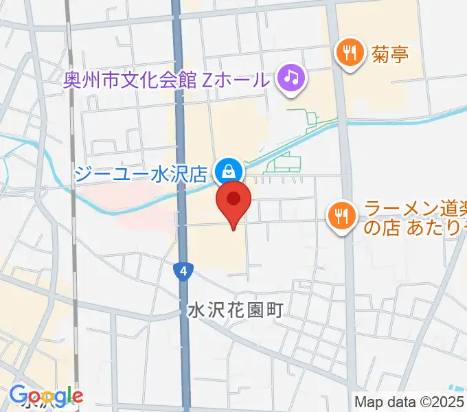 TSUTAYA 水沢店の地図