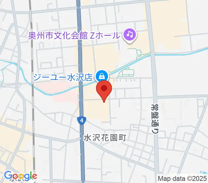 TSUTAYA 水沢店の地図