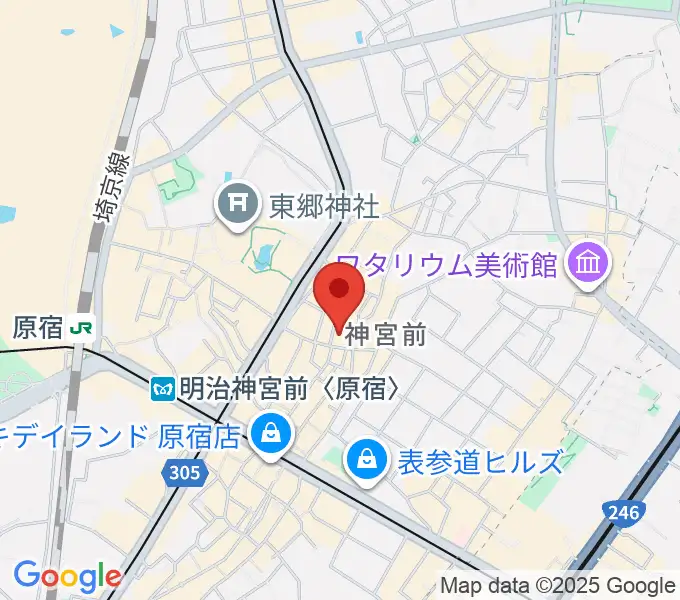 原宿VACANTの地図