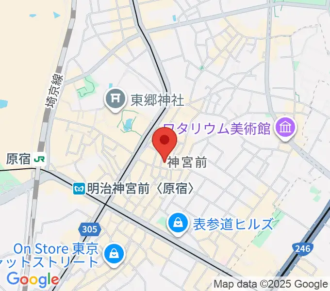 原宿VACANTの地図