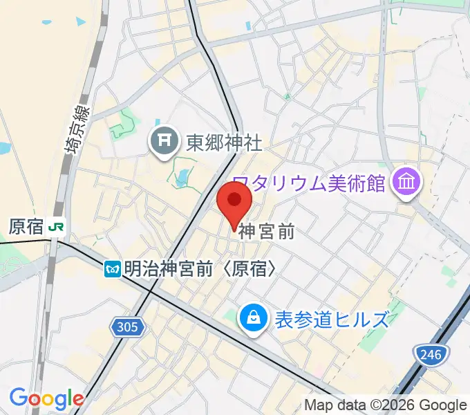 原宿VACANTの地図