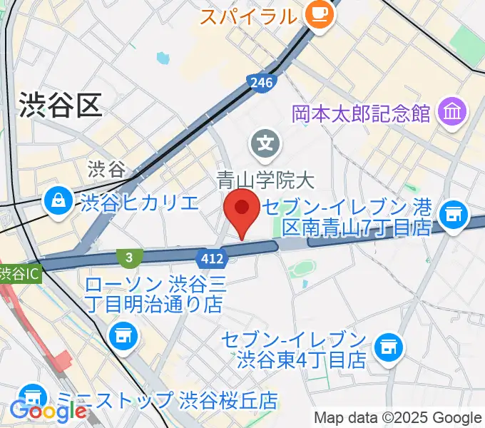 青山蜂の地図