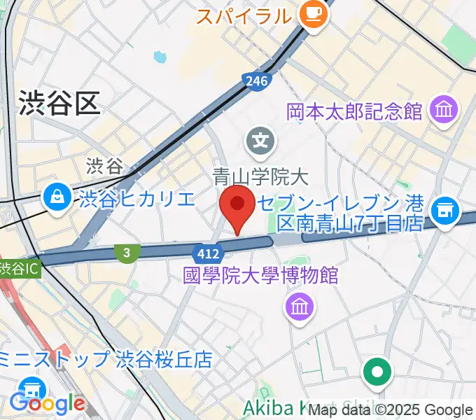 青山蜂の地図