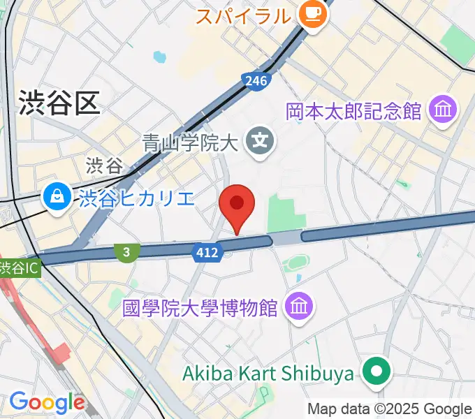 青山蜂の地図