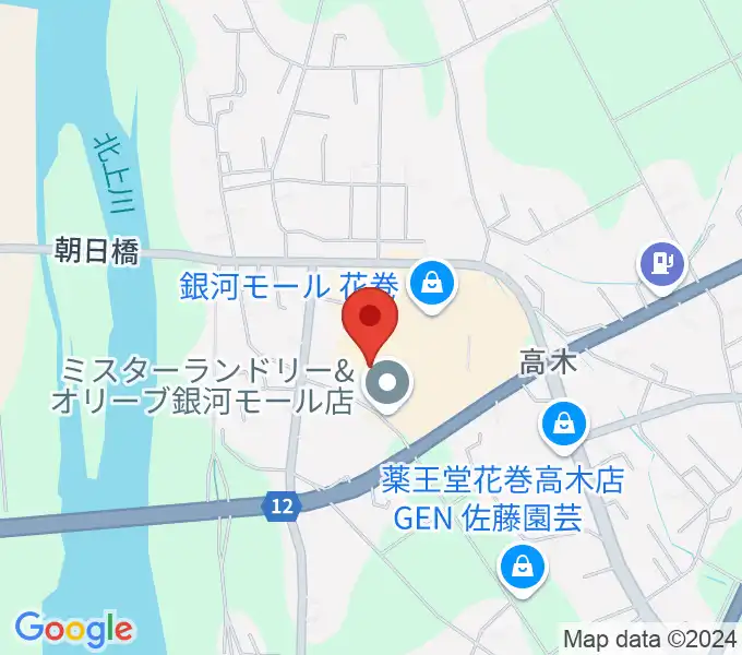 TSUTAYA 花巻店の地図