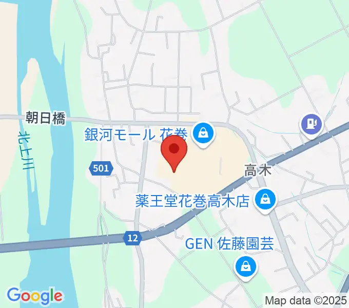 TSUTAYA 花巻店の地図