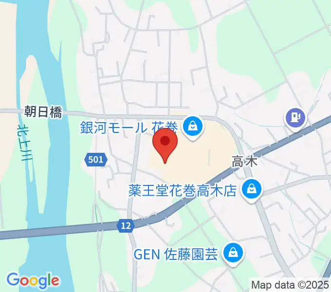 TSUTAYA 花巻店の地図