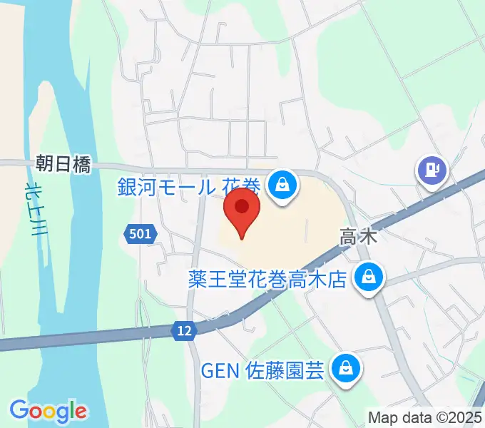 TSUTAYA 花巻店の地図