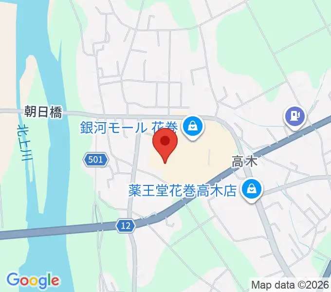 TSUTAYA 花巻店の地図