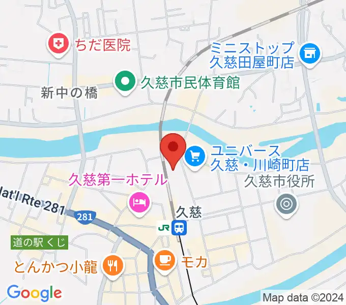 TSUTAYA 久慈店の地図