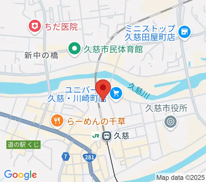 TSUTAYA 久慈店の地図