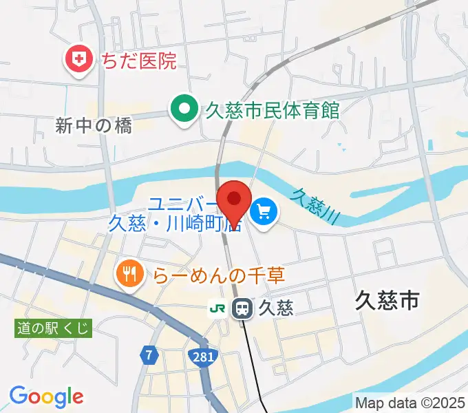 TSUTAYA 久慈店の地図