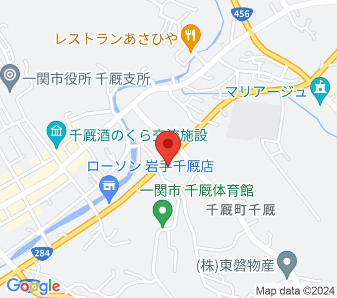TSUTAYA 千厩店の場所