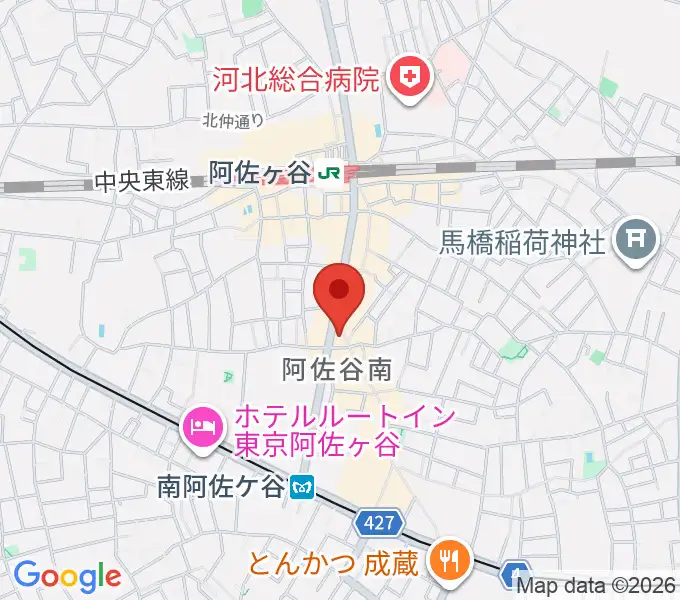 阿佐ヶ谷ネクストサンデーの地図