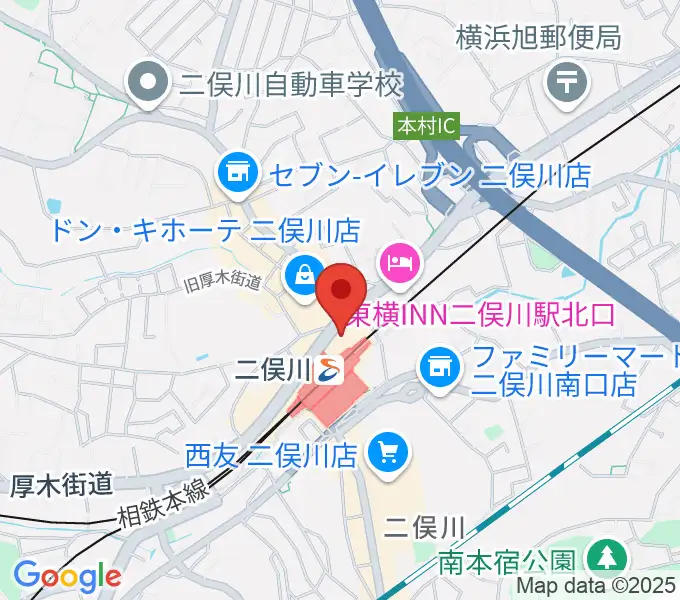 横浜市旭区民文化センターサンハートの地図