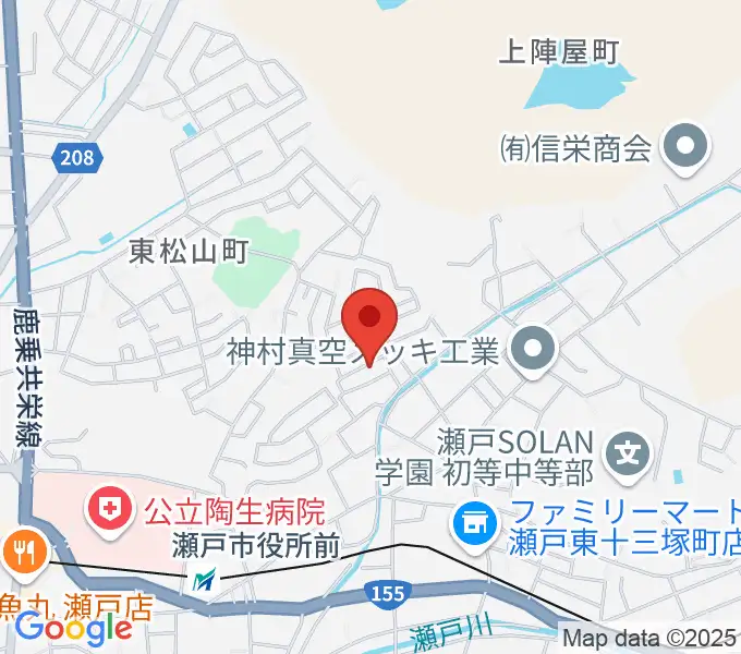 わたなべギター教室の地図