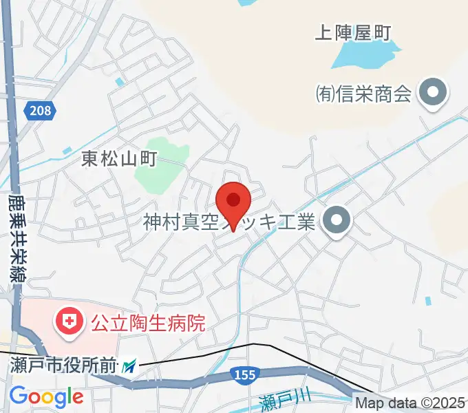 わたなべギター教室の地図