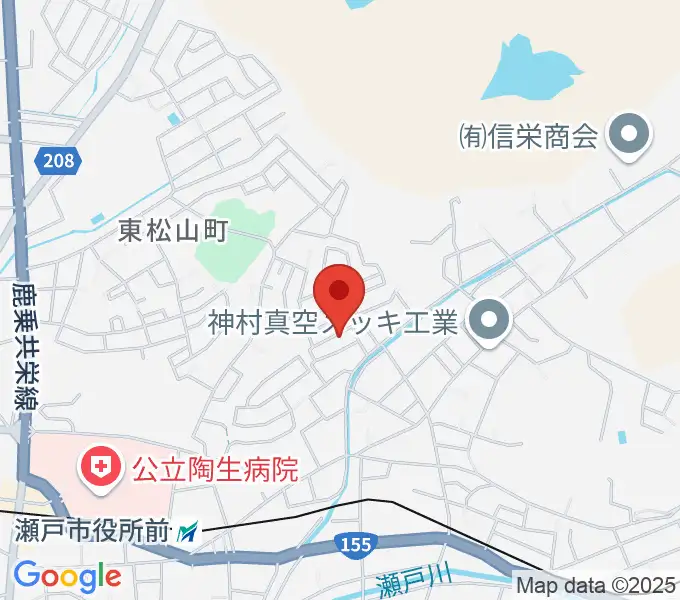 わたなべギター教室の地図