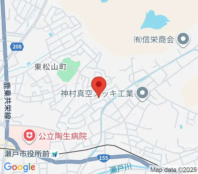 わたなべギター教室の地図