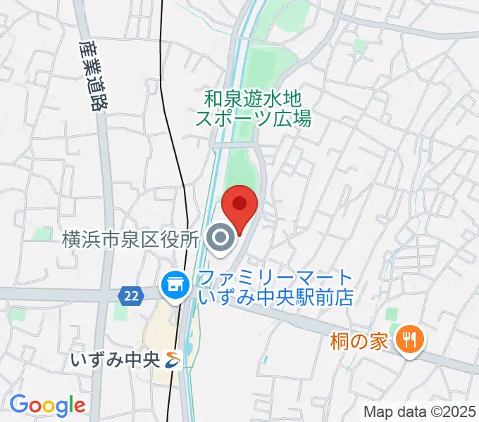 横浜市泉公会堂の地図