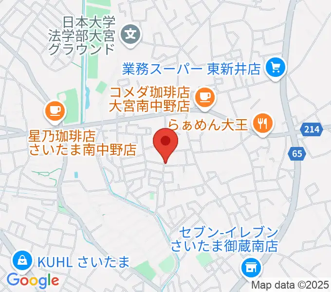 森山バイオリン教室の地図