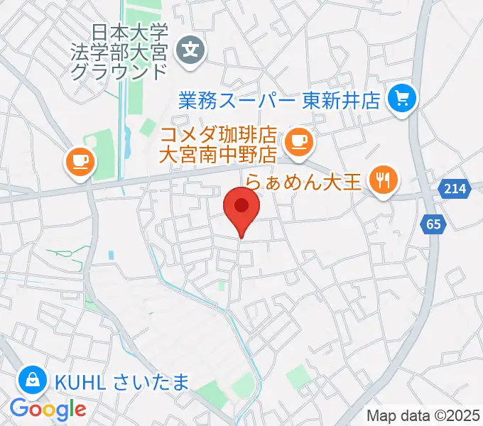 森山バイオリン教室の地図
