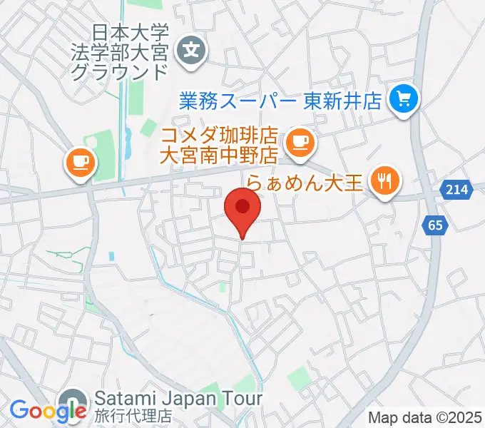 森山バイオリン教室の地図