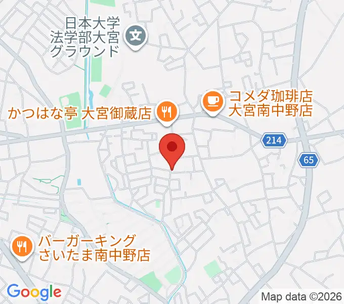 森山バイオリン教室の地図