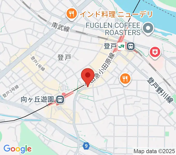 登戸スタージックルームの地図
