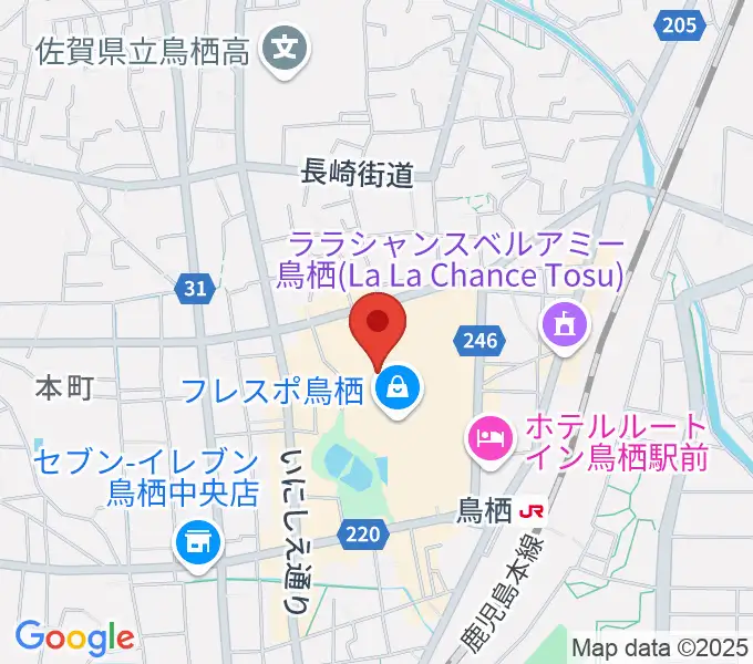 TSUTAYA 鳥栖店の地図