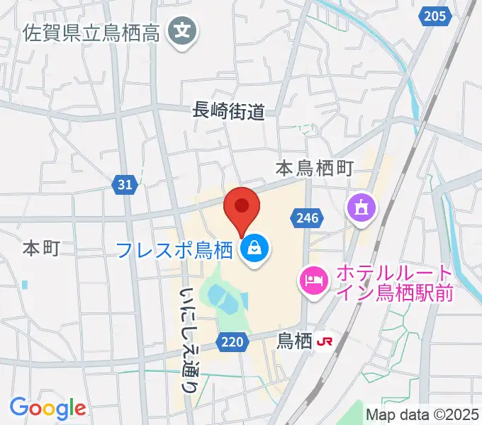 TSUTAYA 鳥栖店の地図